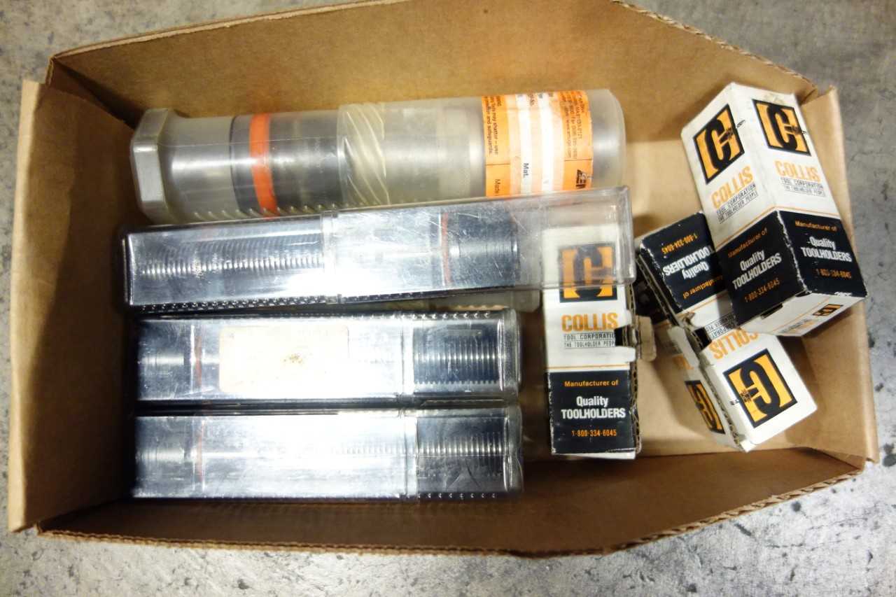 LOT OF ASSORTED QUICK CHANGE TAP HOLDERS - COLLIS, EMUGE, SMITH TOOL - MACHINING ACCESSORIES & TOOLING