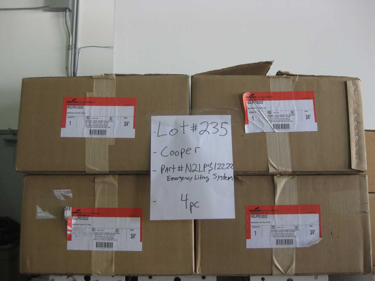 COOPER LIGHTING N2LPS12222 ( QTY. 4) EMERGENCY LIGHT - LIGHTING