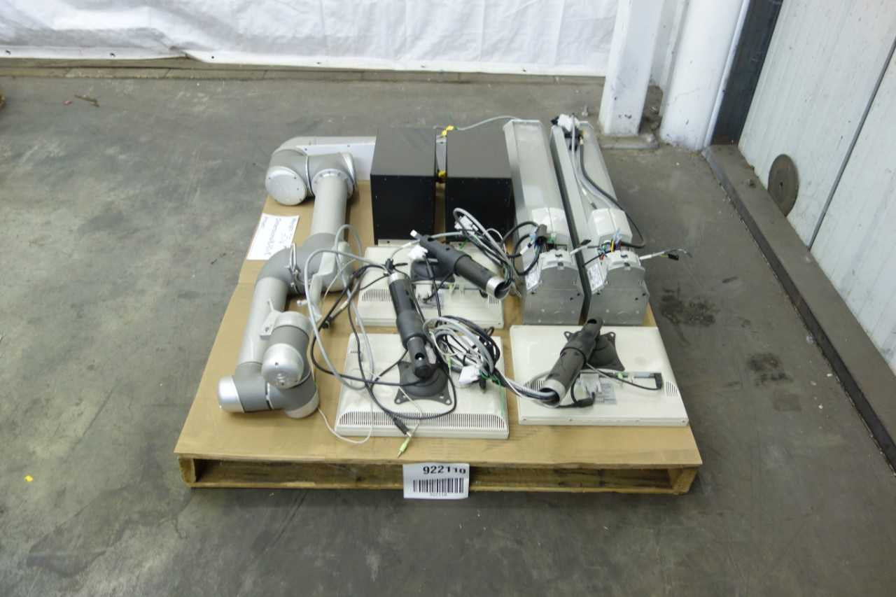 PALLET OF ASSORTED ROBOT PARTS AND ACCESSORIES - INDUSTRIAL ROBOTS