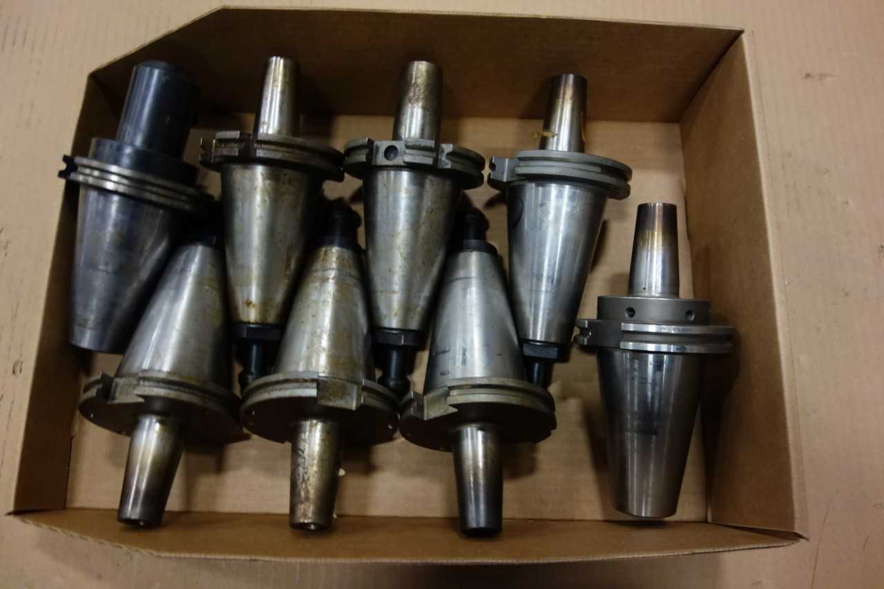 LOT OF ASSORTED CAT50 TOOL HOLDERS - ERICKSON - ELECTRIC POWER TOOLS