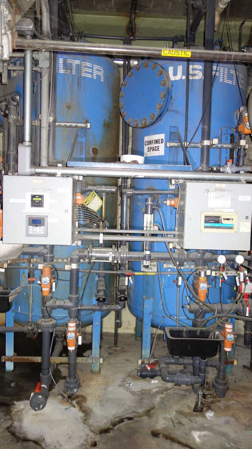 LOT OF 3 ASSORTED US FILTER WATER PURIFICATION TANK 125PSI - PROCESS EQUIPMENT