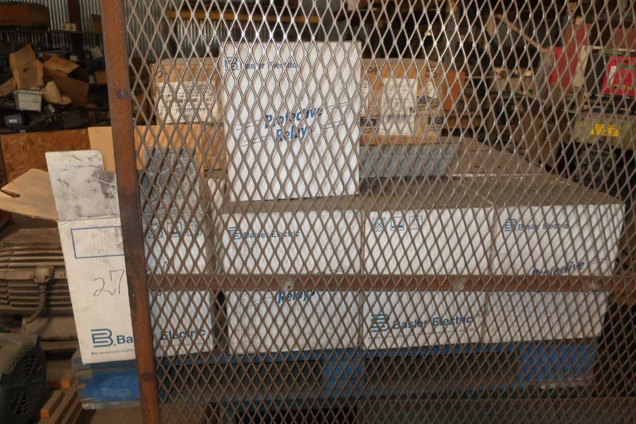 1 PALLET OF ASSORTED OVERCURRENT RELAYS & PARTS, BASLER BE-150-1, METER DEVICES - ELECTRICAL COMPONENTS