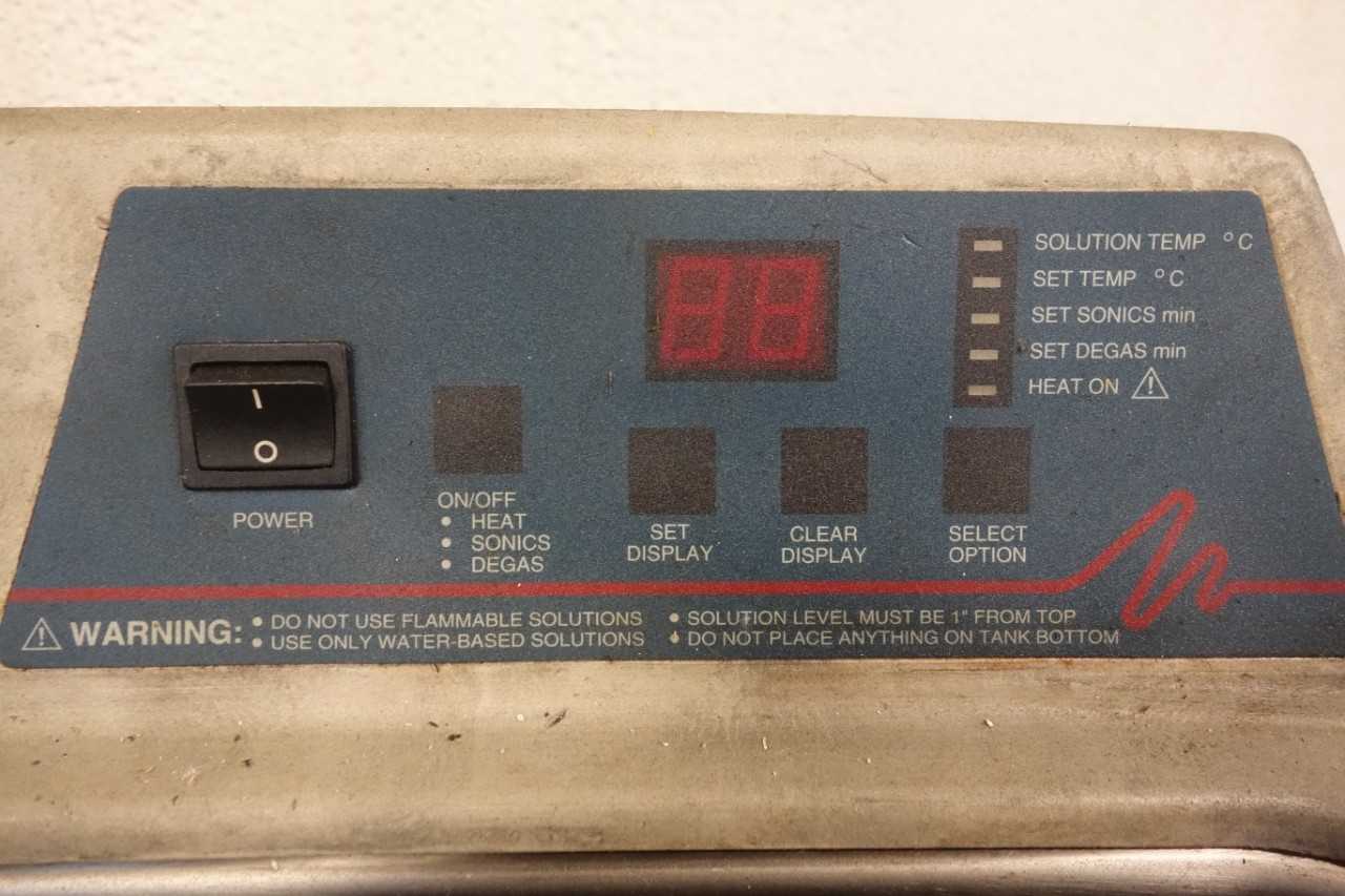 Branson 5510R-DTH Ultrasonic parts cleaner, 2.5gal - PROCESS EQUIPMENT