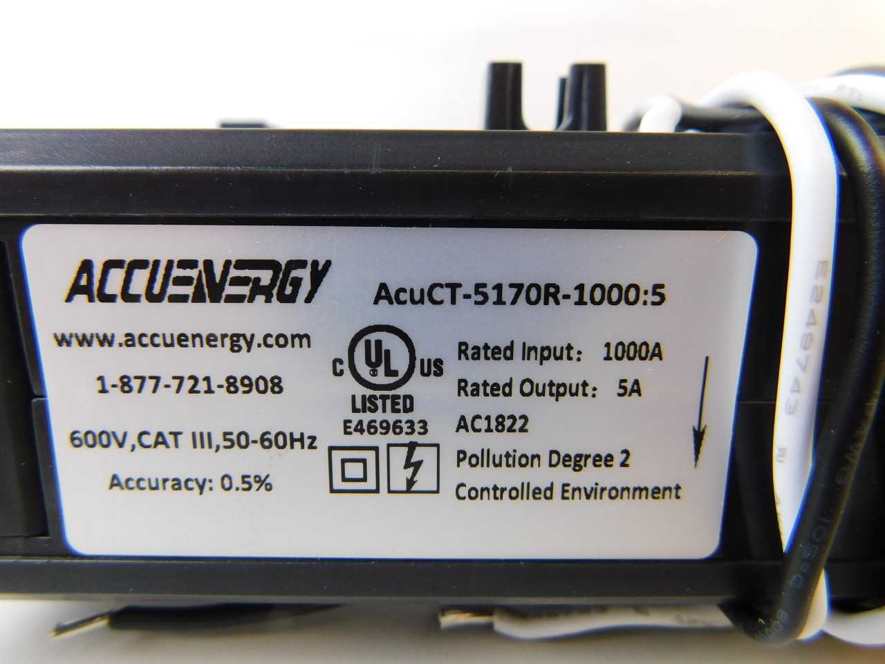 Quantity of 3x AcuCT-5170R-1000/5 Transformers - CONTROL TRANSFORMERS Quantity of 3x AcuCT-5170R-1000/5 Transformers - CONTROL TRANSFORMERS