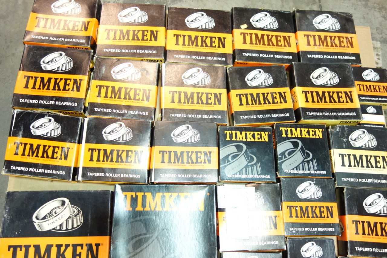 LOT OF ASSORTED TIMKEN TAPERED ROLLER BEARINGS - BEARINGS