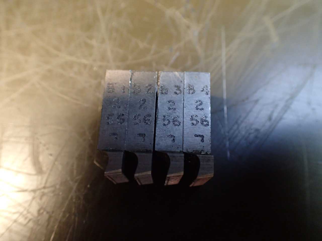 #2 -56 TPI NC Thread Threading Chaser Set Projection Geometric 5/16" DS Die Head - HOLEMAKING TOOLS