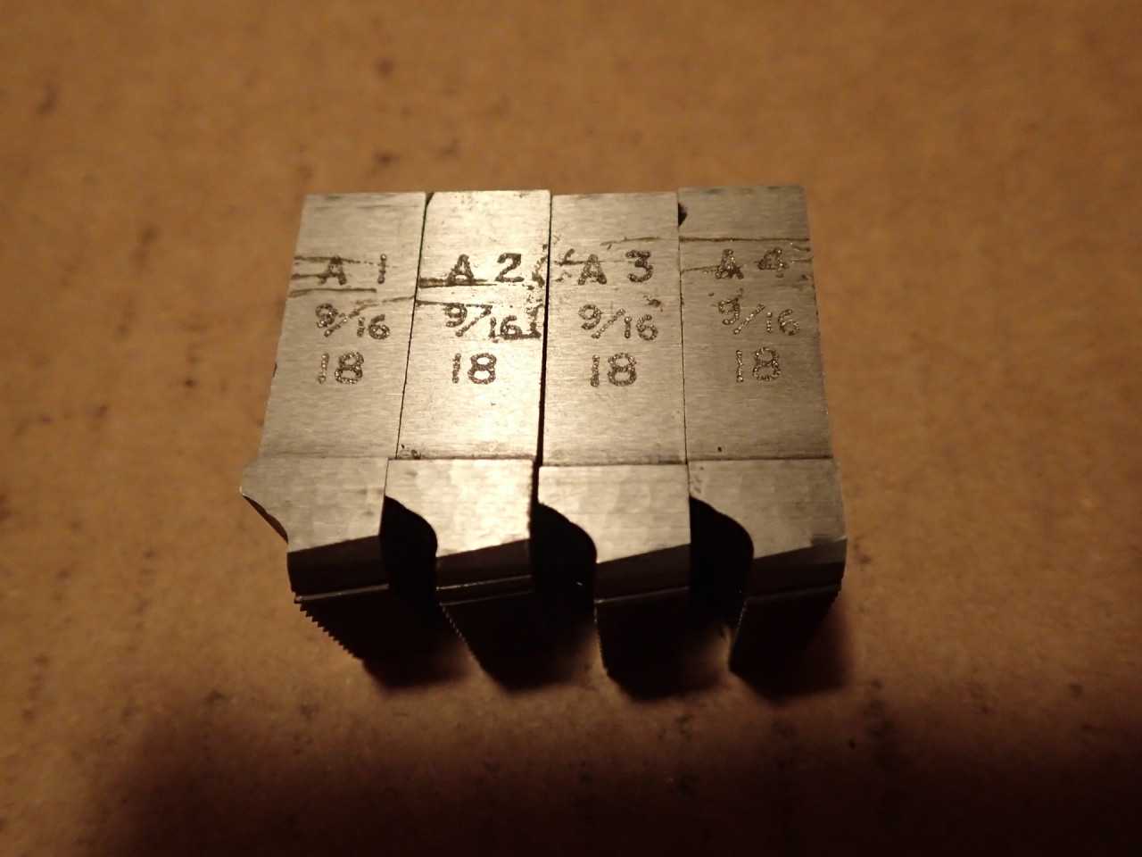 TRW Geometric 1 DS Die Head Projection Threading Chasers 9/16" -18 NF Thread - MACHINING ACCESSORIES & TOOLING