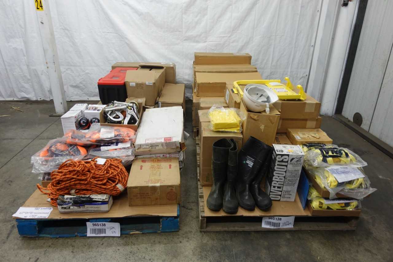 4 PALLETS OF ASSORTED SAFETY EQUIPMENT. - SAFETY EQUIPMENT