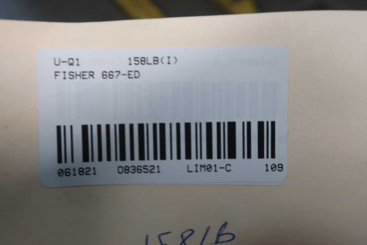 FISHER TYPE ED PNEUMATIC TYPE 667 600 STEEL FLANGED DVC6200 2IN CONTROL VALVE - CONTROL VALVE
