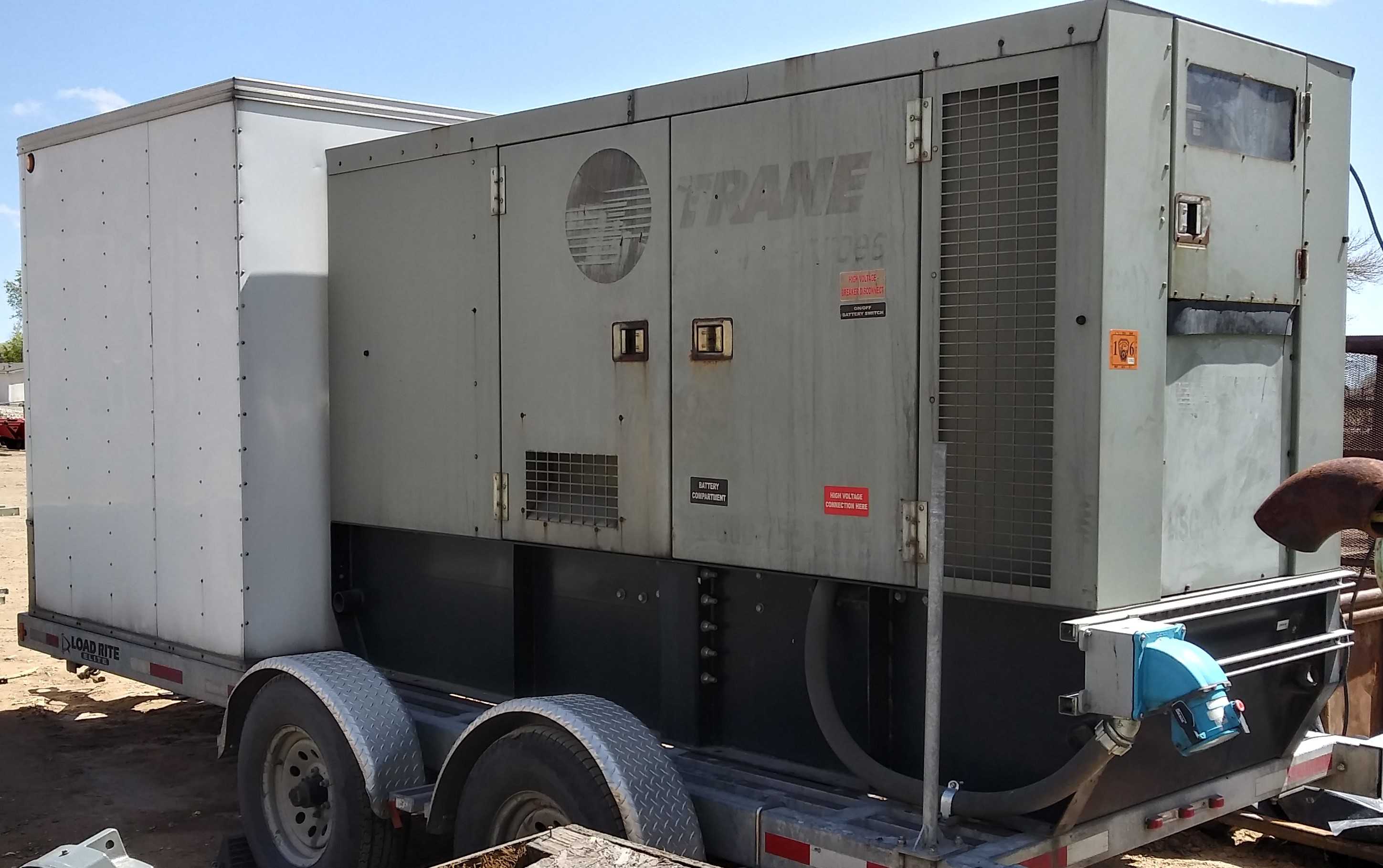 2007 John Deere Generator PE6068L007080 147-177KW Generator on Non-Road Trailer - STANDBY POWER GENERATOR