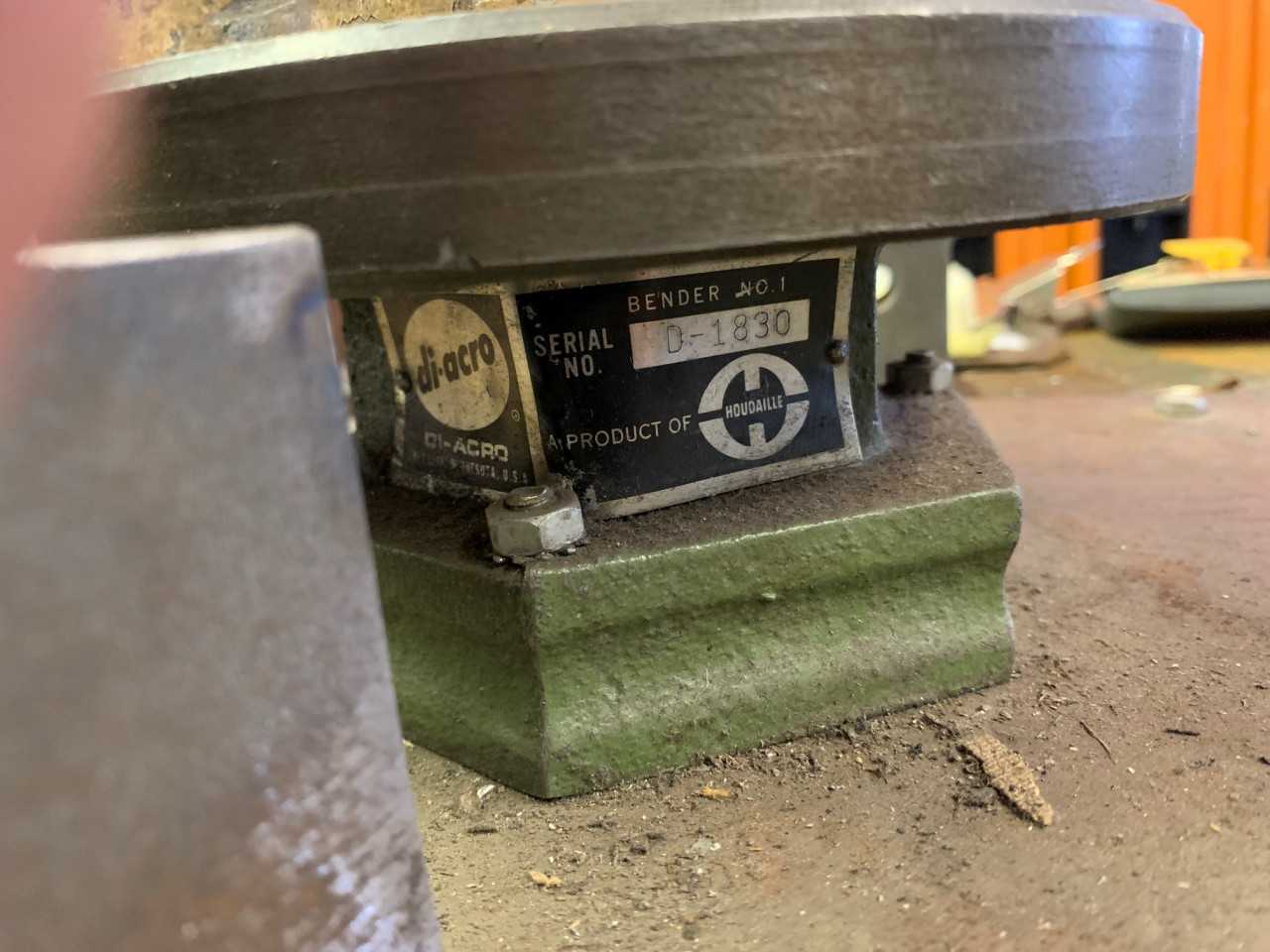 DI-ACRO D-1830 METAL STOCK WIRE BENDER - PIPE & TUBE BENDERS