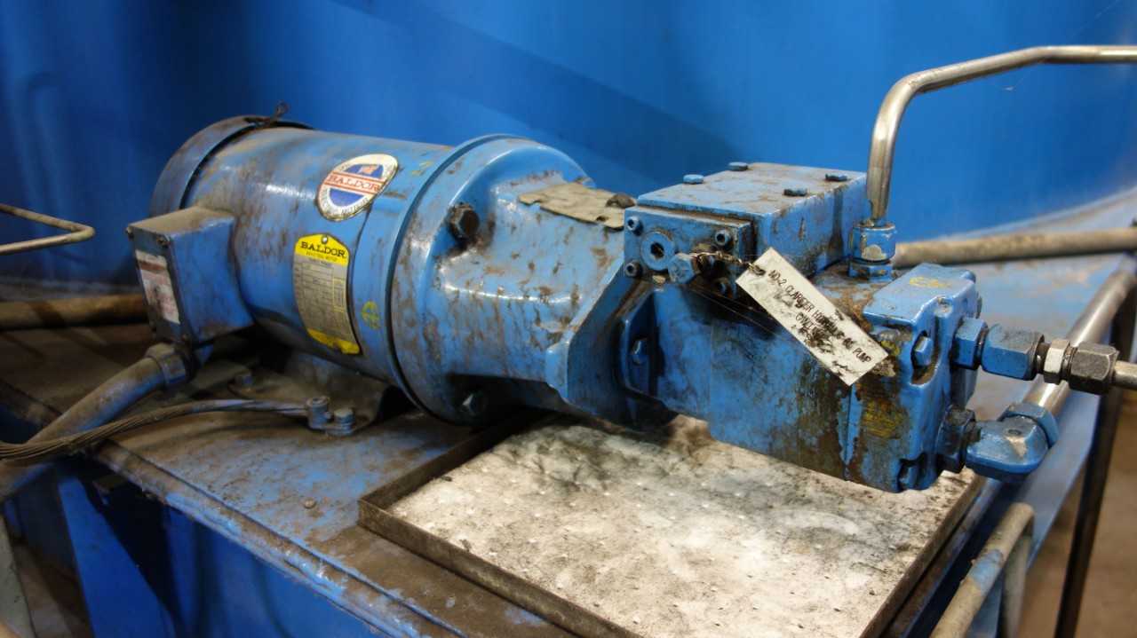 LOT OF 3 OILGEAR LSAY-P-1NNSN 5HP 230/460V-AC GEAR PUMP MOTOR, BALDOR CM3613T - ELECTRIC MOTORS