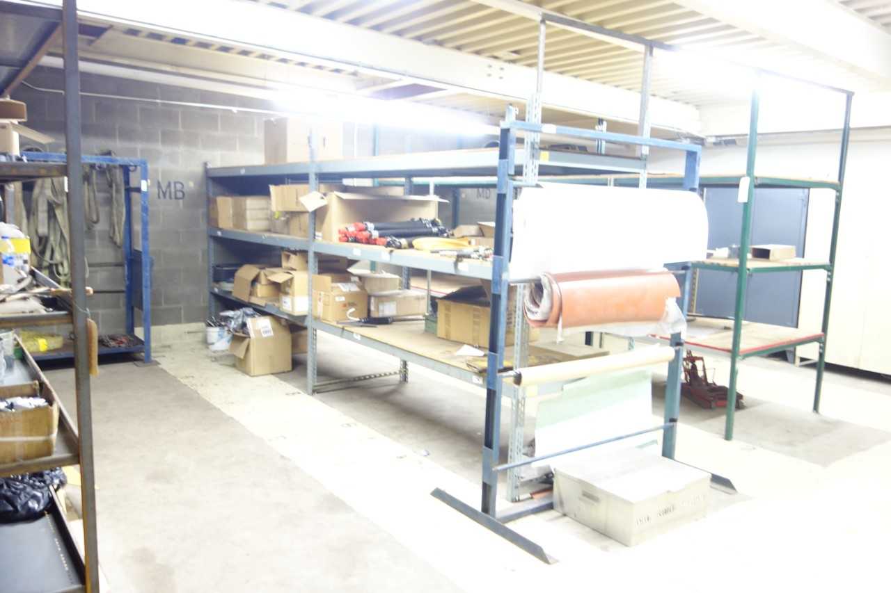 Lot of assorted steel shelving and pallet racking, without contents - SHELVING