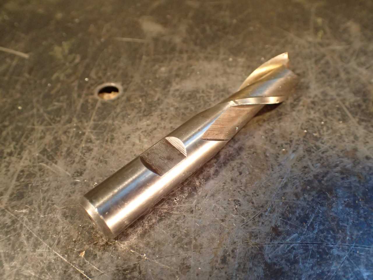 Melin Tool 9/16" 2-Flute Center Cutting End Mill: 1/2" Shank, HSS - MILLING TOOLS