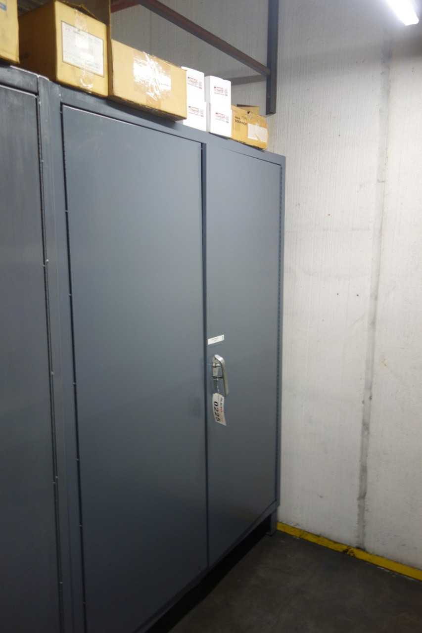 Durham steel cabinet with contents - TOOL STORAGE