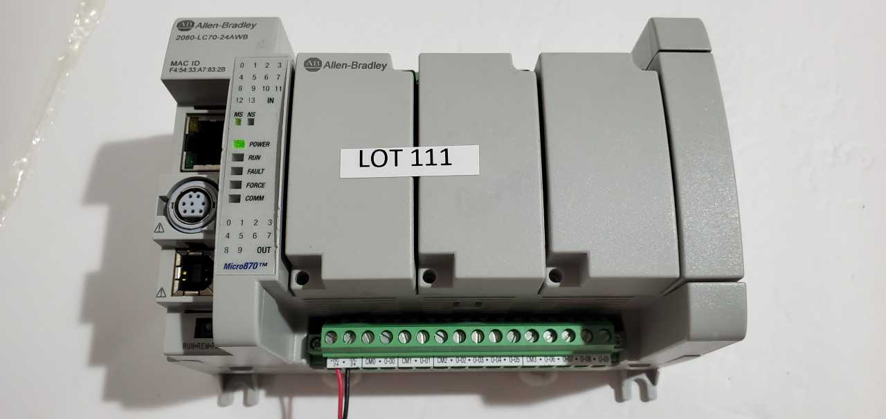 Allen Bradley Micro 870 2080-LC70-24AWB PLC - AUTOMATION & CONTROLS