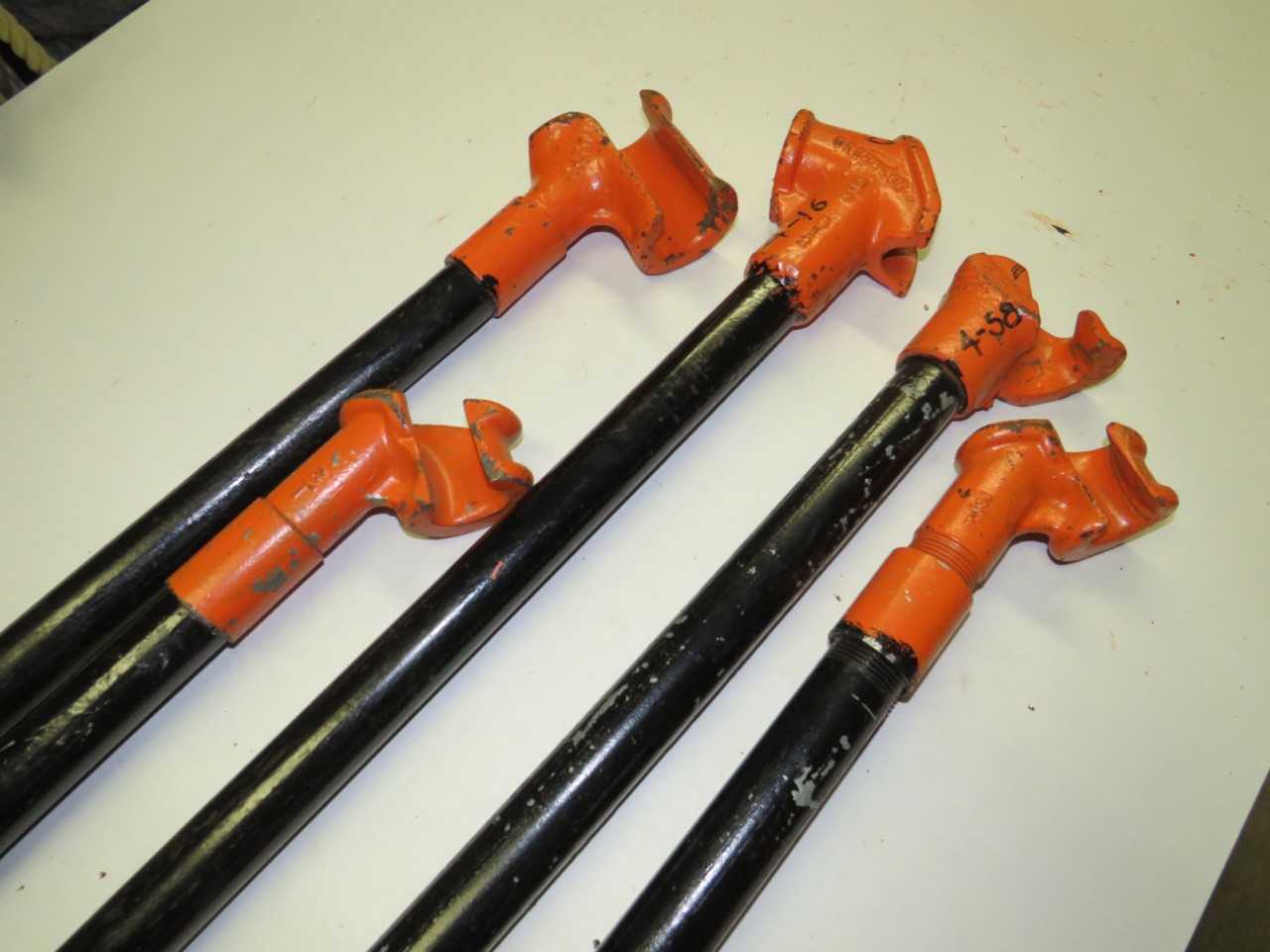 LOT OF 5 ASSORTED CONDUIT BENDER HICKEY - LANKIN, GREENLEE - HAND TOOLS