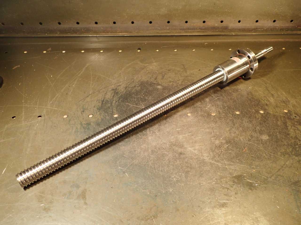 SKF/PCM 5mm Pitch Ball Screw: 440mm Travel, 17mm x 1.0 Thread, 24.64" OAL, NOS - MACHINING ACCESSORIES & TOOLING
