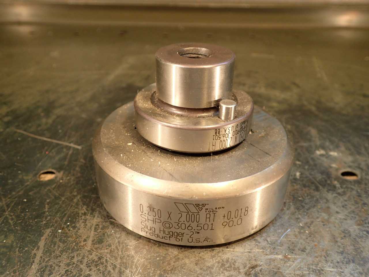 Wilson .250" x 2.000" +.018" Rectangular Turret Press Punch and Die Set, 5" Base - MACHINING ACCESSORIES & TOOLING