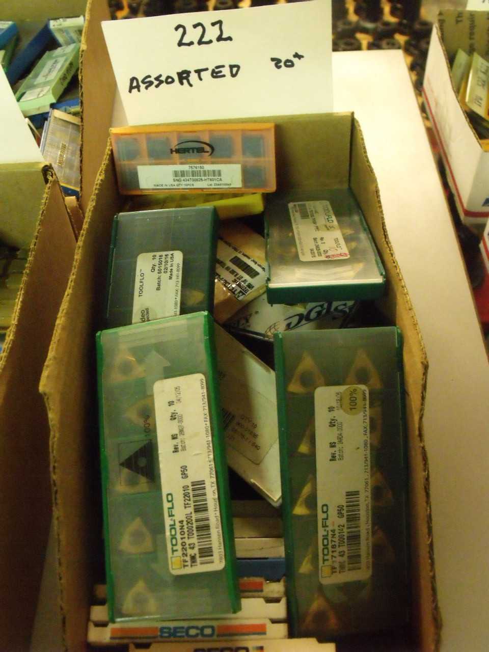 New Assorted Carbide Inserts 20 Plus Boxes - ELECTRIC POWER TOOLS