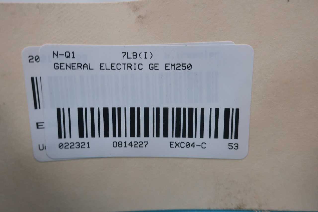GE EM250 764003 SPECTRA MOLDED CASE CIRCUIT BREAKER 3P 250A AMP 600V-AC - CIRCUIT BREAKERS