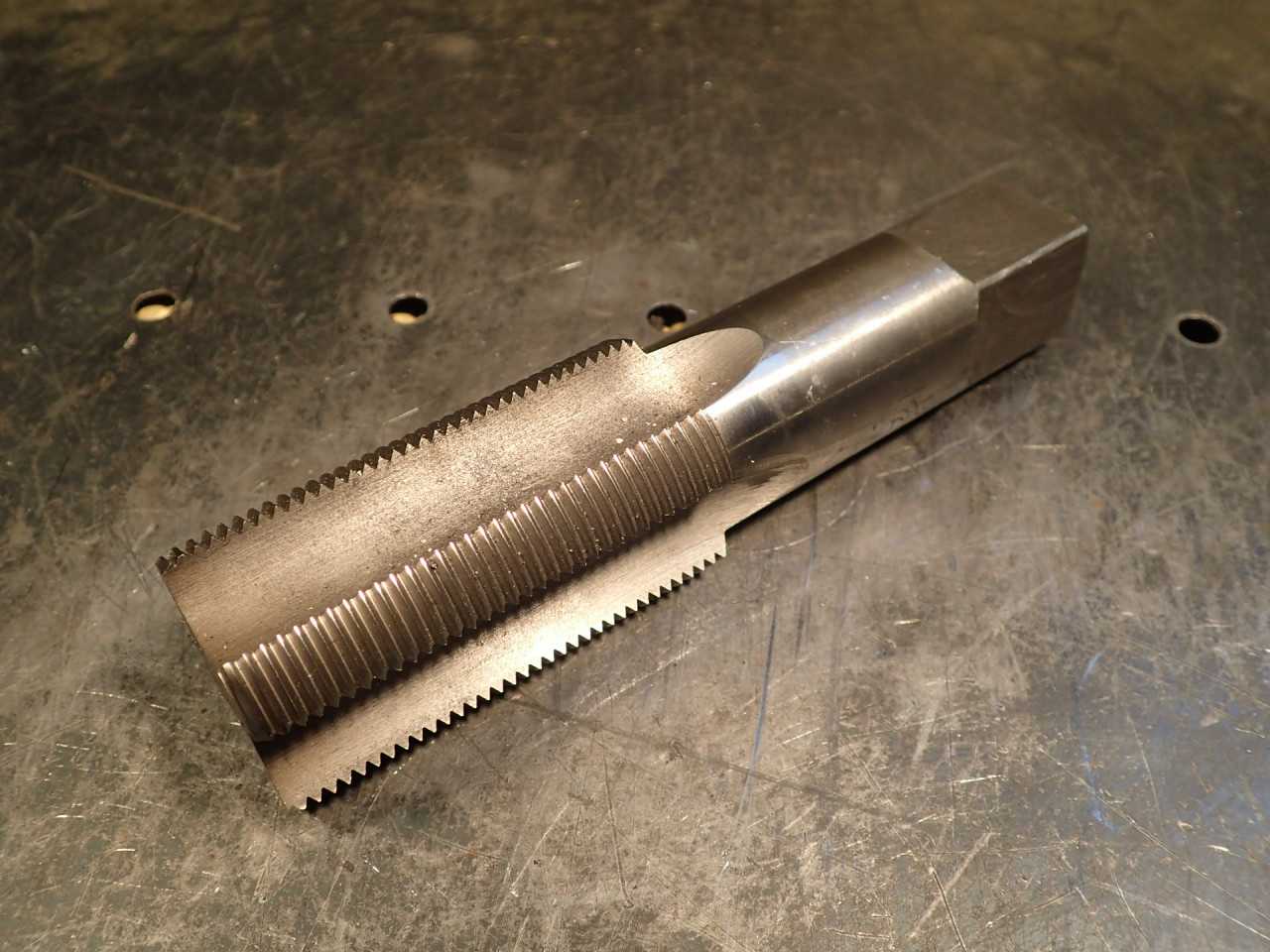GTS 1-1/2" -12 NF Bottom Hand Thread Tap: 4-Flute, 2-3/4" Long Flutes, +.01, GH4 - MACHINING ACCESSORIES & TOOLING