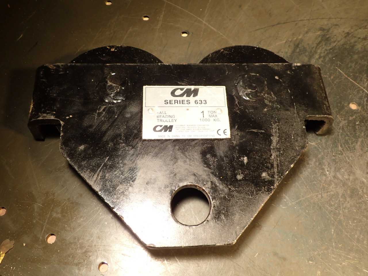 CM Series 633 1-Ton Hoist Trolley Ball Bearing Side Frame Trackwheel Assemblies - LIFTING EQUIPMENT
