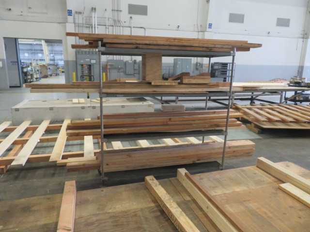 Metal Rack on wheels (2) Lot - MISCELLANEOUS