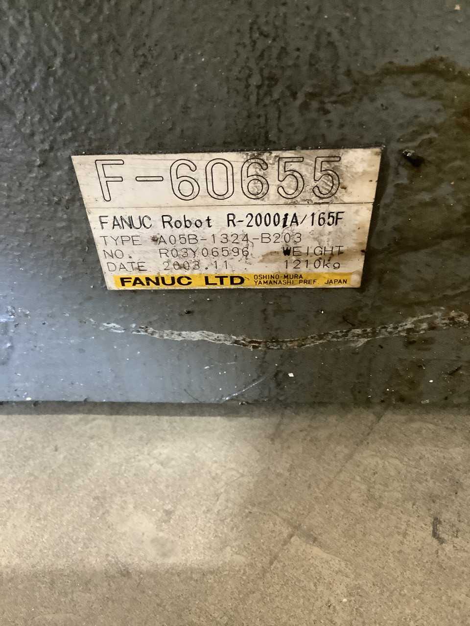 Lot of 1 Fanuc R2000iA-165R (no guarantee functionality) - INDUSTRIAL ROBOTS