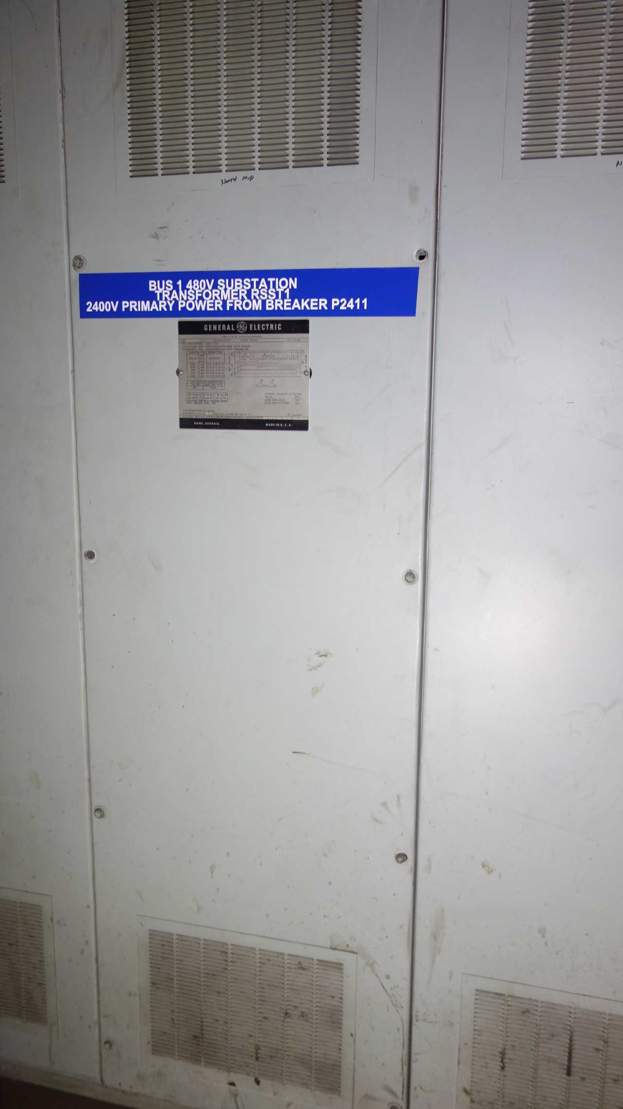 GENERAL ELECTRIC AA/FA 1500KVA 2400V-AC TRANSFORMER - CONTROL TRANSFORMERS