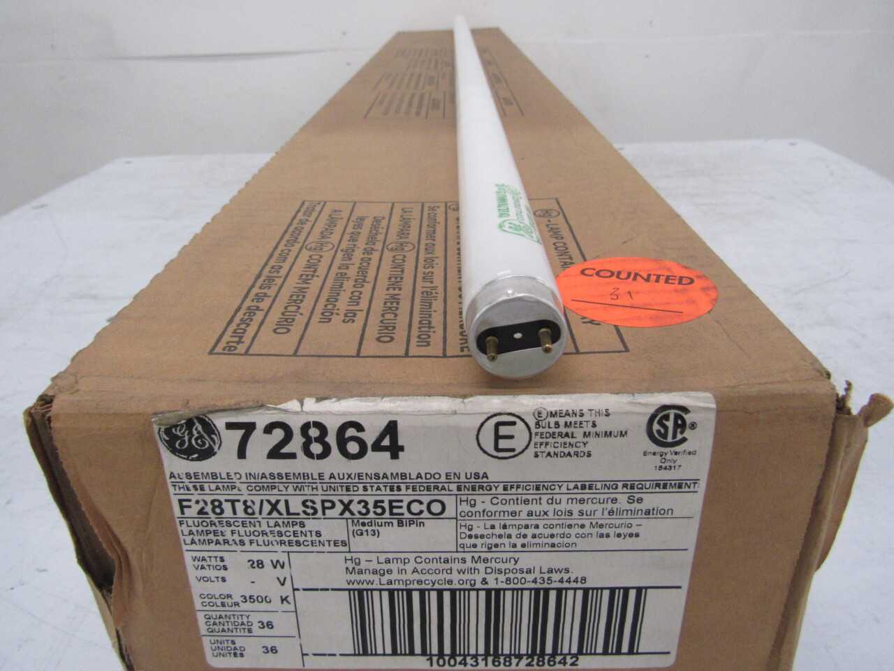 Quantity of 31x F28T8/XLSPX35ECO Lights - LIGHTING