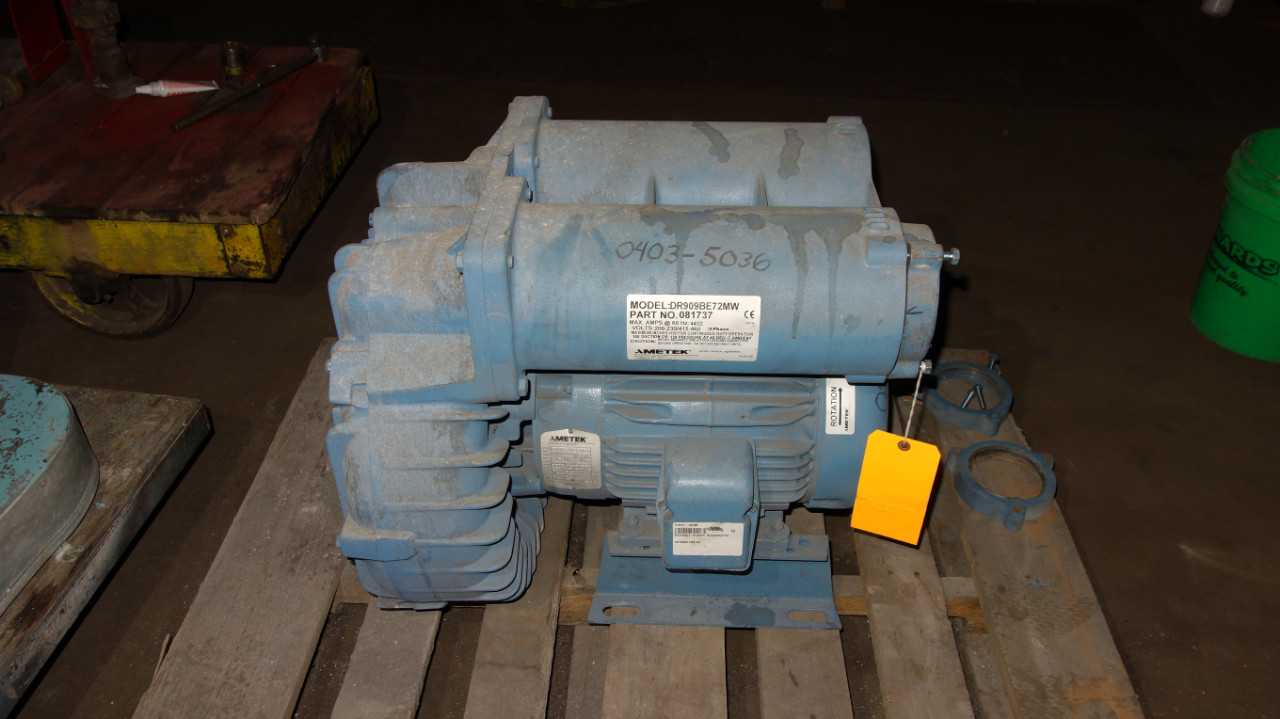 AMETEK DR909BE72MW REGENERATIVE BLOWER 15HP - MISCELLANEOUS
