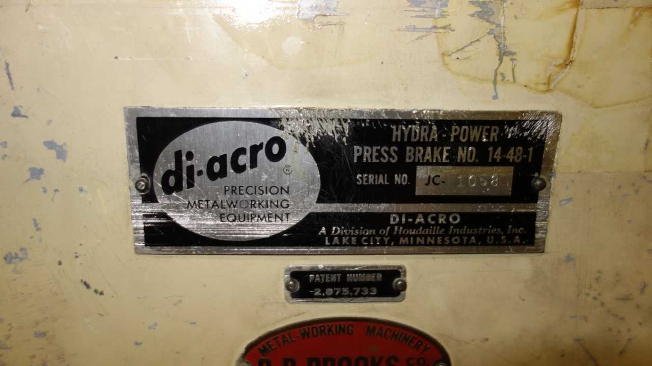 DIA-ACRO 14-48-1 HYDRA POWER PRESS BRAKE - PRESS BRAKES