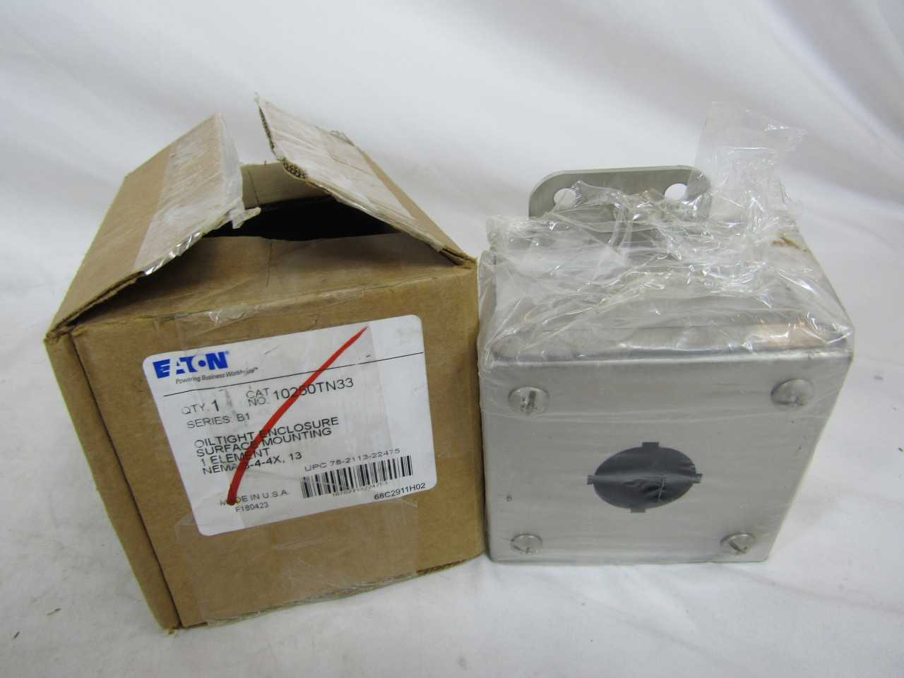 Quantity of 3 New Surplus Eaton 10250TN33 Enclosure Oiltight NEMA 4, 4X, 12 - ELECTRICAL COMPONENTS