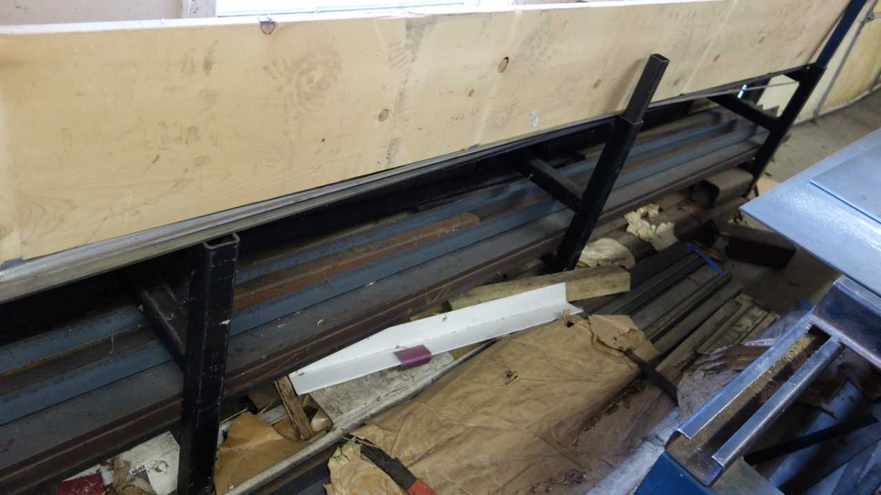 CONTENTS OF RACKING, LOT OF ASSORTED STEEL STOCK (PALLET NOT INCLUDED)