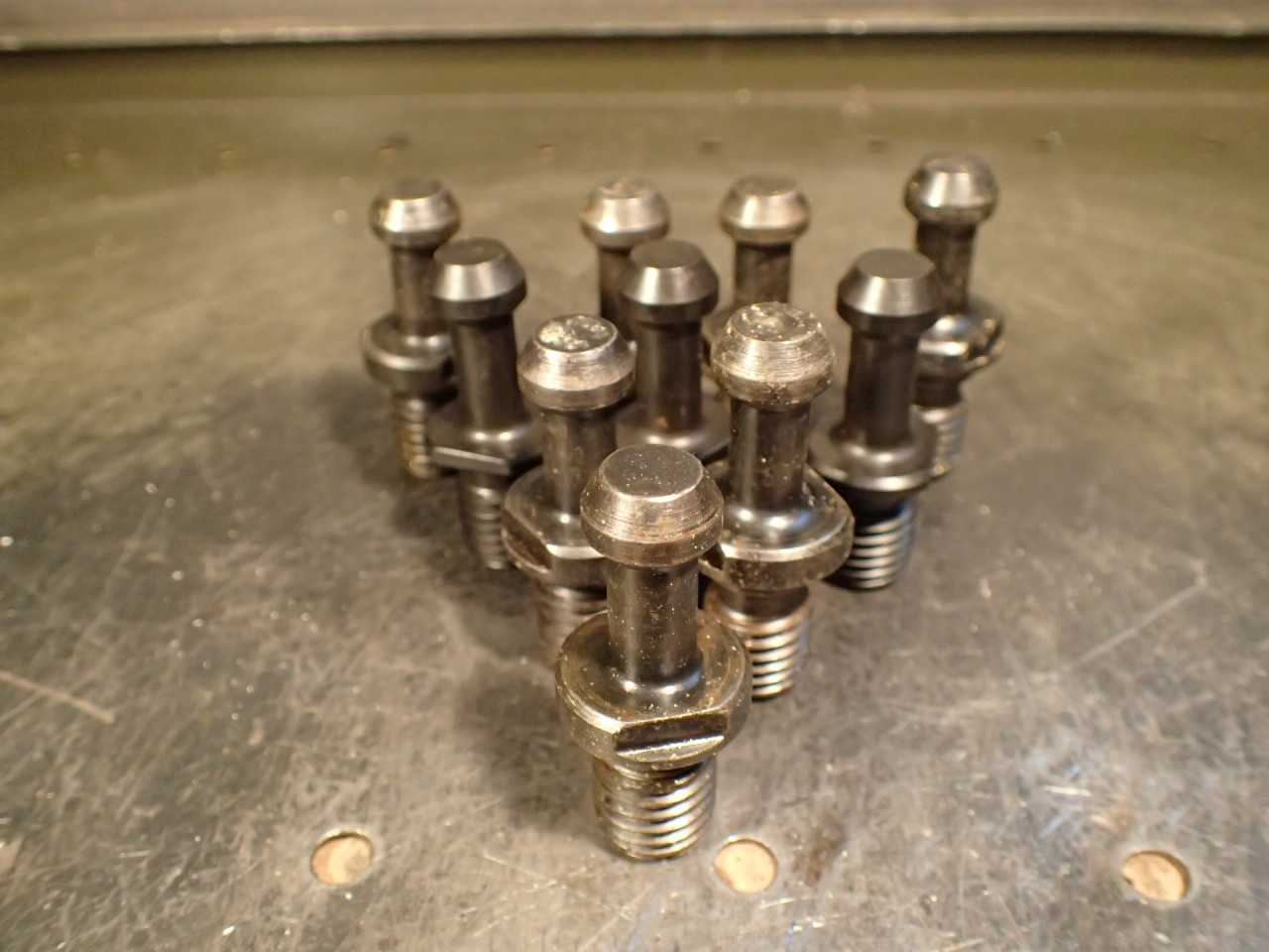 10 Piece Lot of RB4E-0001 CT-40 Retention Knob Pull Studs: MAS Style, No Coolant - MACHINING ACCESSORIES & TOOLING