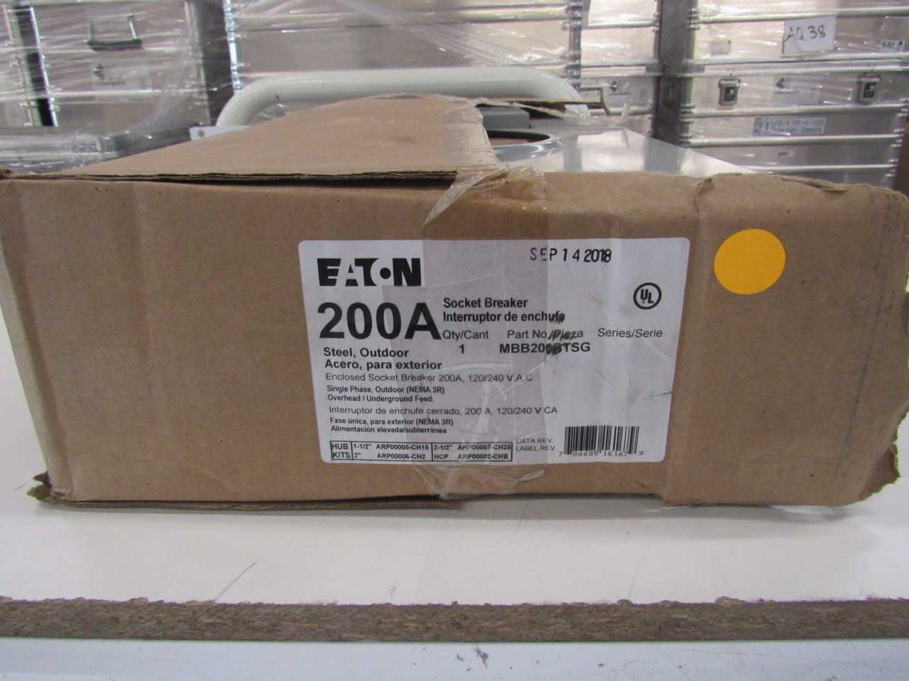 Lot of Quantity 1x MBB200BTSG Electrical Enclosure - ELECTRICAL ENCLOSURES