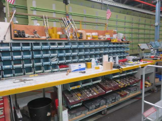 7 Drawer Tool Box Snap On, Aluminum Table on Wheels and Contents - MISCELLANEOUS