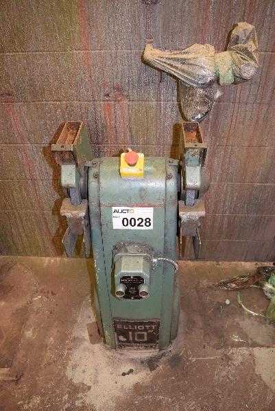 ELLIOTT 10 INCH DOUBLE ENDED GRINDER 220 V - MISCELLANEOUS ELLIOTT 10 INCH DOUBLE ENDED GRINDER 220 V - MISCELLANEOUS