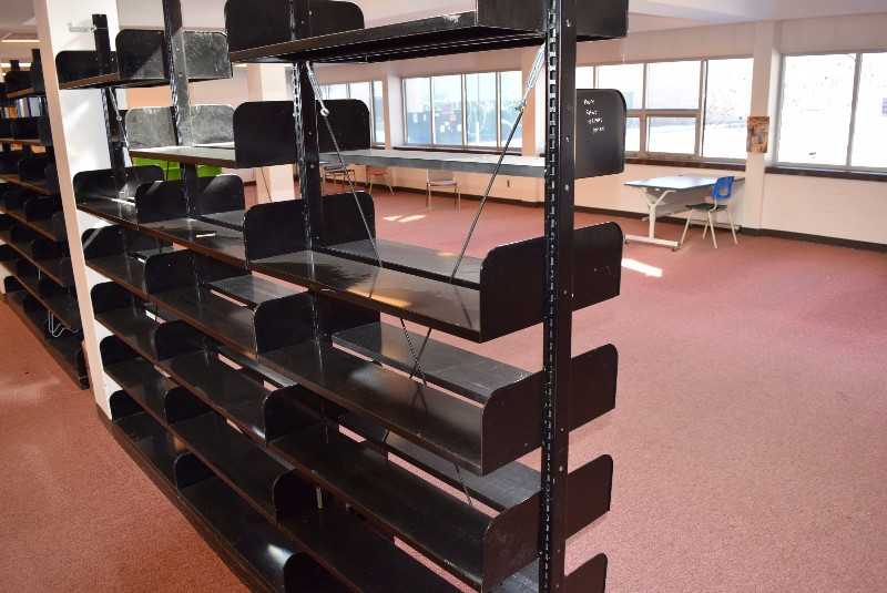 LOT OF DOUBLE SIDED LIBRARY BOOK SHELF - MISCELLANEOUS