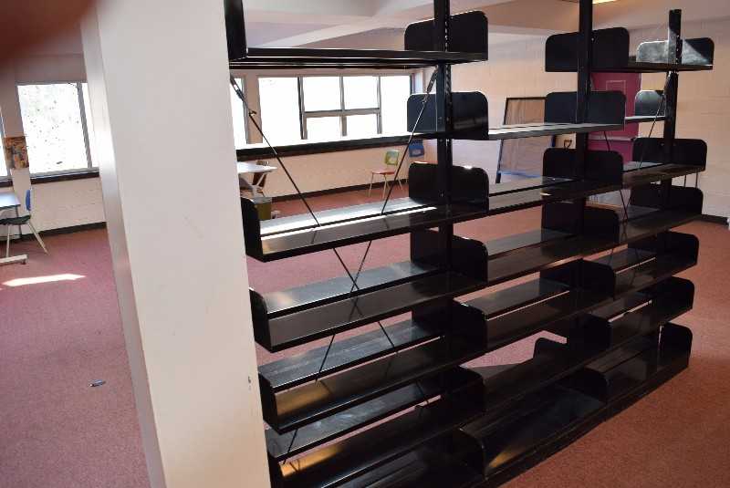 LOT OF DOUBLE SIDED LIBRARY BOOK SHELF - MISCELLANEOUS