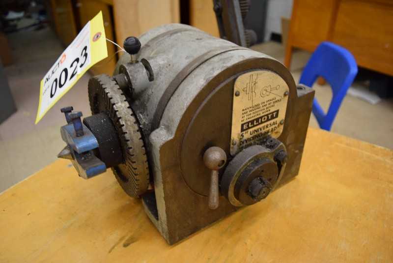 ELLIOTT 5" UNIVERSAL DIVIDING HEAD - MISCELLANEOUS