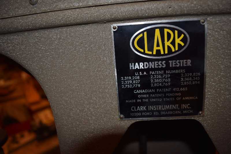 CLARK INSTRUMENTS C8A HARDNESS TESTER - MISCELLANEOUS