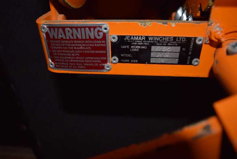 JEAMAR WINCHES WG 1100 LBS. CAPACITY WINCH - MISCELLANEOUS