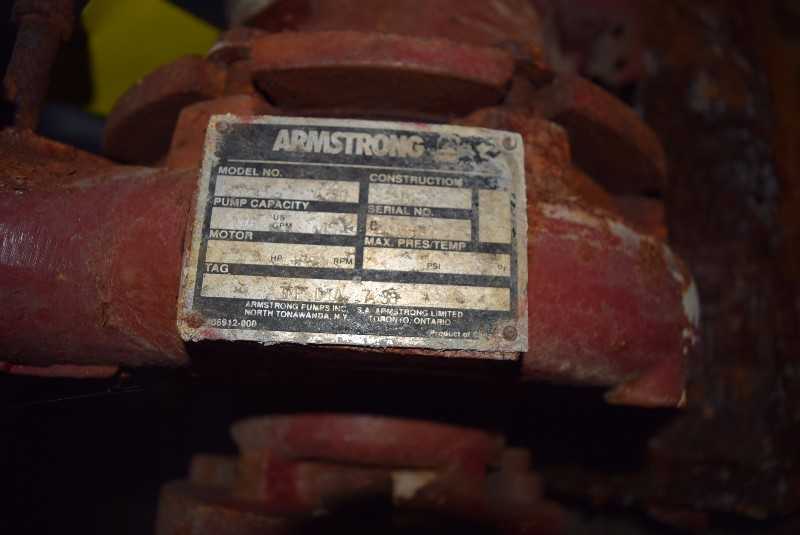 ARMSTRONG 4X3X8 CENTRIFUGAL 225 GPM 5 HP PUMP - MISCELLANEOUS