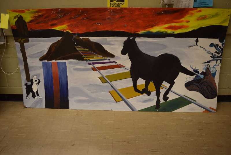 1 PORTRAIT OF HORSE ON TRACKS - MISCELLANEOUS
