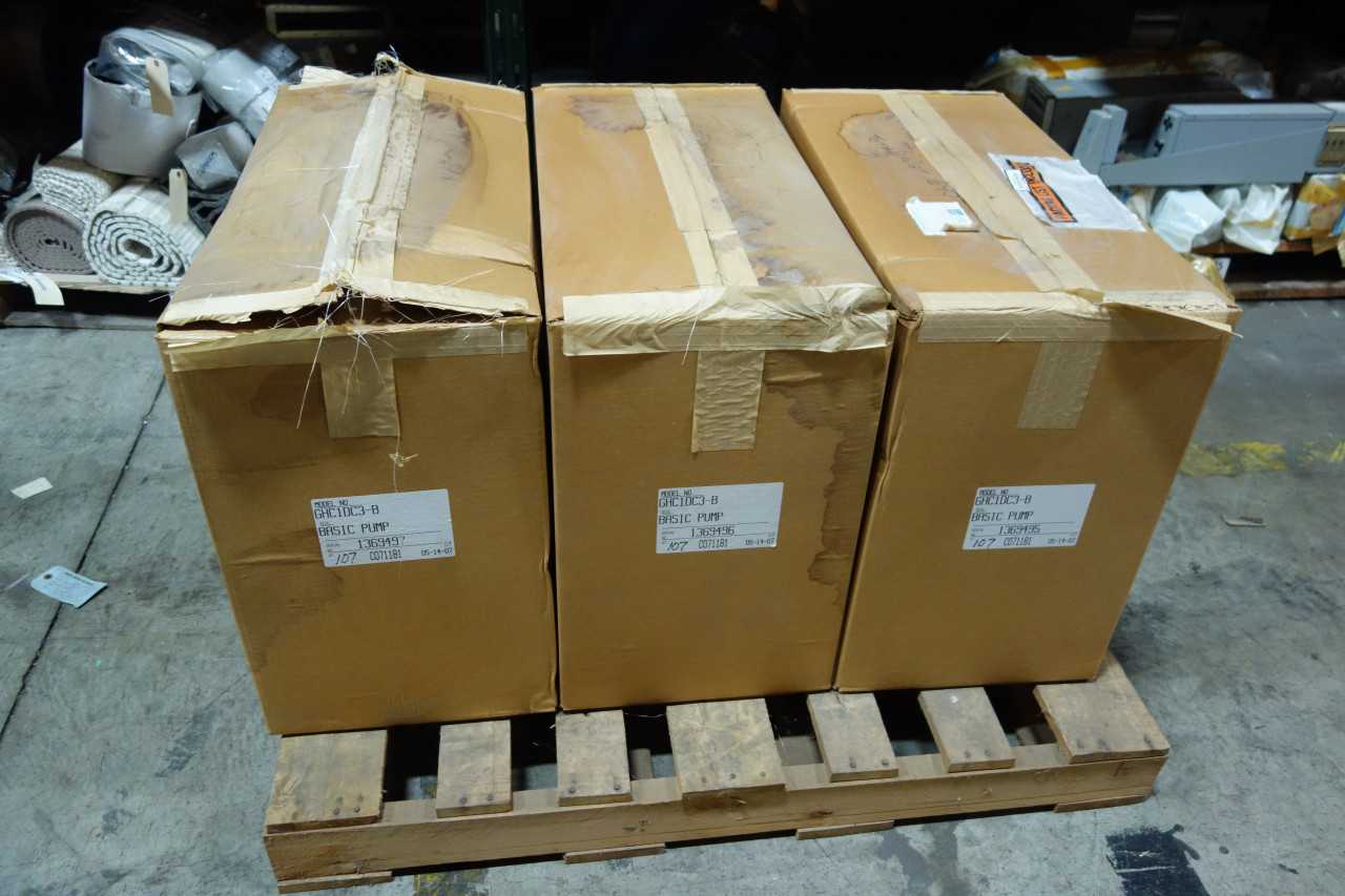 LOT OF 3 GORMAN-RUPP GHC1DC3-B POSITIVE DISPLACEMENT PUMPS - PUMPS
