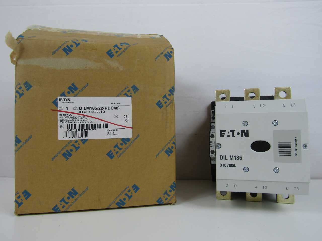 Quantity of 1x XTCE185L22TD Contactors - CONTACTORS