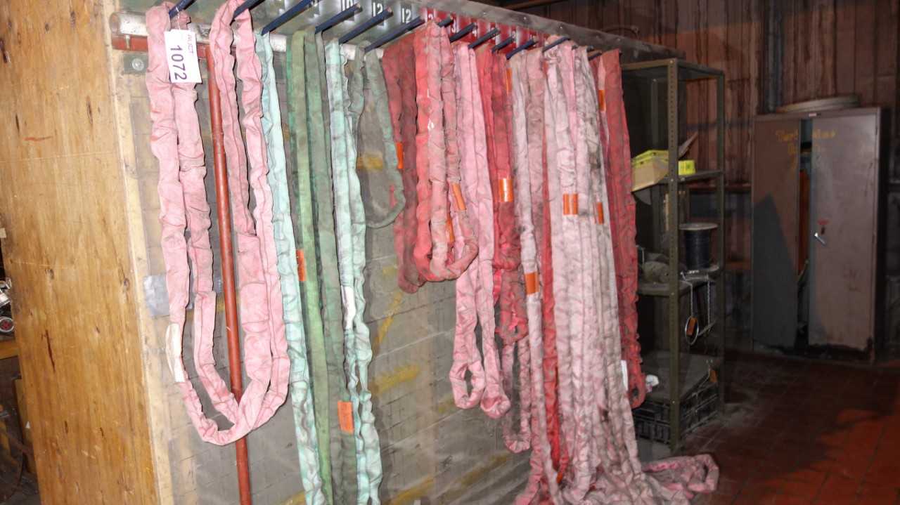 LOT OF ASSORTED LIFTING SLINGS, LIFTALL TUFLEX, TWINTEX - LIFTING EQUIPMENT