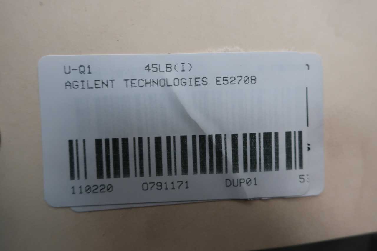 AGILENT TECHNOLOGIES E5270B 8-SLOT PARAMETRIC MAINFRAME - LAB & SCIENTIFIC